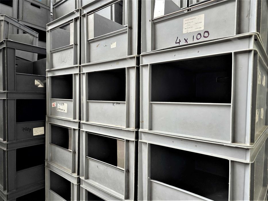 Pojemnik Plastikowy Kuweta Skrzynka Kosz Magazynowy Warsztatowy Regał