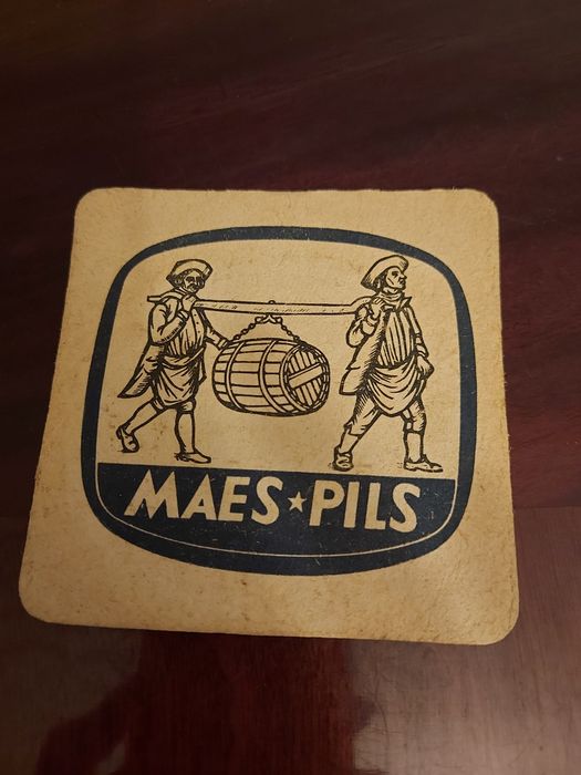 Vintage Beer Coaster Set by Maes * Pils.