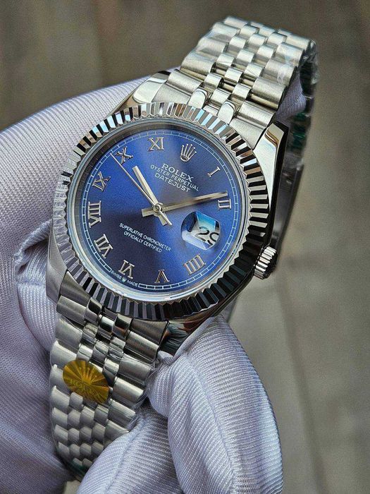 Швейцарський годинник Rolex Datejust 41mm Blue Stainless Steel Mens
