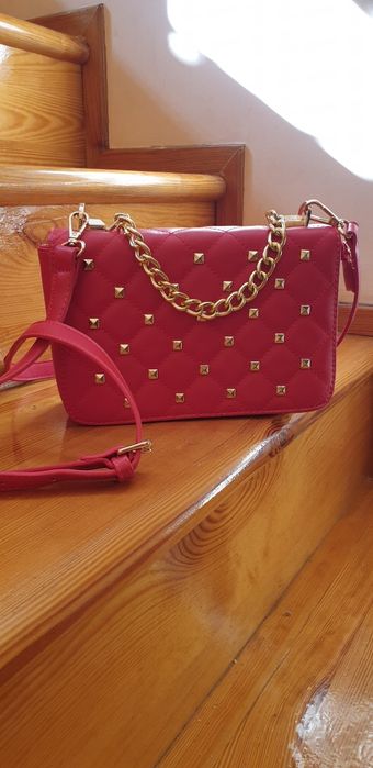 Сумка эко-кожа красная