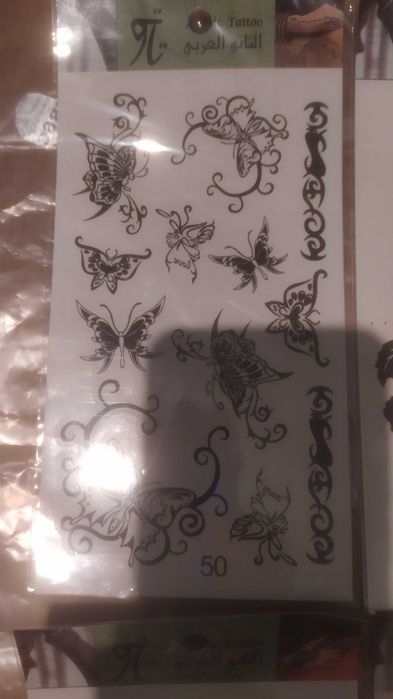 Ціна за всі Переводки на тіло временное тату тимчасове