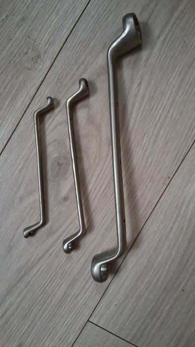 Niemieckie Klucze Oczkowe odgięte PADRE nr.802 GERMANY-3 szt.