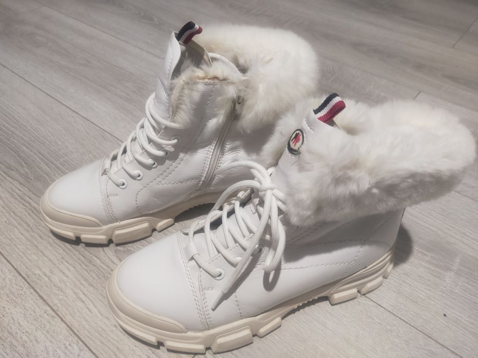 Ботинки зимние кожанные