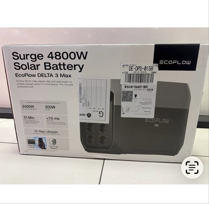 Зарядна станція EcoFlow DELTA 3 Max (FD3M-G-EU-CBOX)