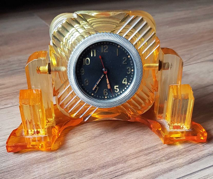 Stary zegar art deco, ZSRR, lata 50. XX w.