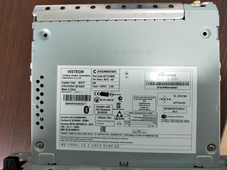 Smart forfour radio original novo