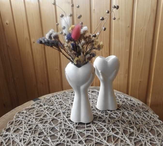 Гіпсова  Ваза для сухоцвітів ручної роботи