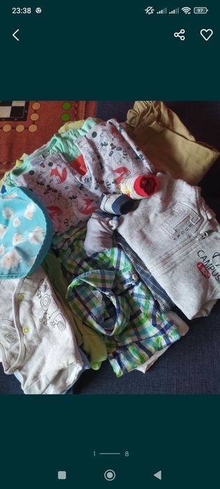 Zestaw paka dla chłopaka 74 spodnie bluza 22 rzeczy