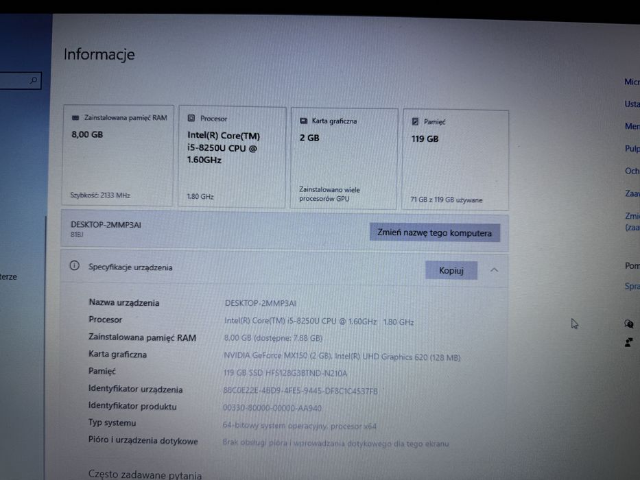 Laptop LENOVO Ideapad 320-17IKB