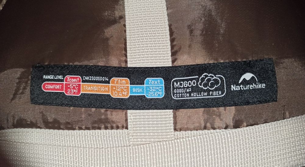 Спальний мішок Naturehike MJ600 до -32 градусів.