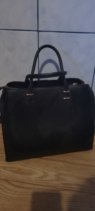 Duża torebka czarna h&m
