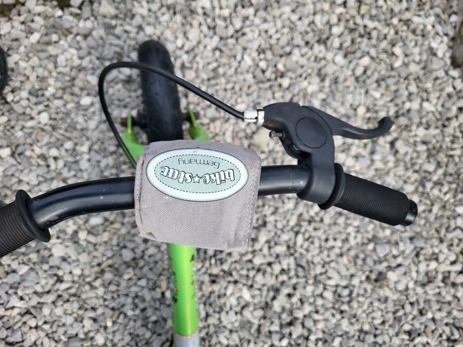 Dziecięcy rowerek biegowy, pierwszy rower, pompowane koła 12,  hamulec