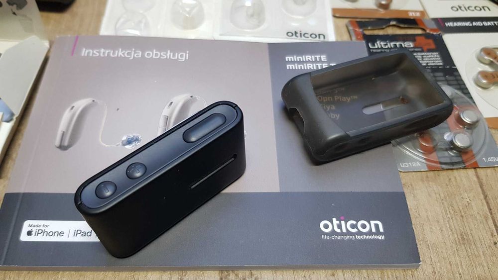 Aparat słuchowy OTICON OPN S1 MINIRITE 312 + ConnectClip + ładowarka