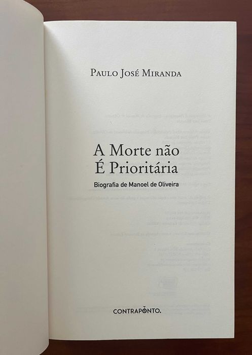 "A Morte não é Prioritária" de Paulo José Miranda