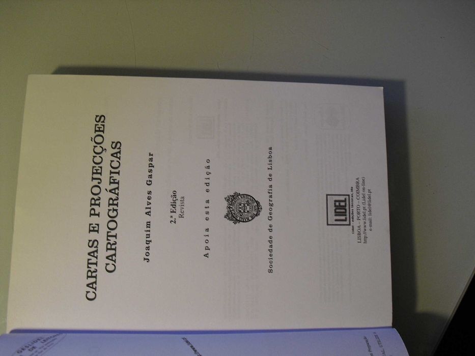 Gaspar (Joaquim Alves);Cartas e Projecções Cartográficas