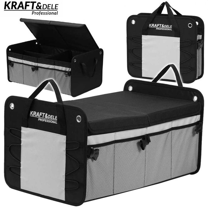 KRAFT&DELE Składany Organizer 60x37x32cm 4Kieszenie 3Przegrody KD11881