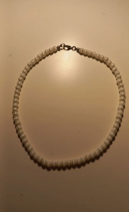 Perły białe naszyjnik