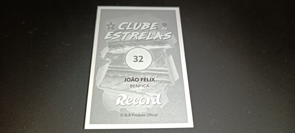 Antigo cromo de João Félix Benfica