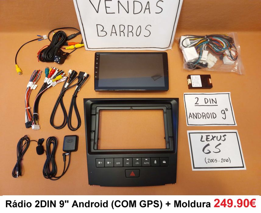 (NOVO) Rádio 2DIN • LEXUS IS / GS • Android • GPS • is200 is220 is300