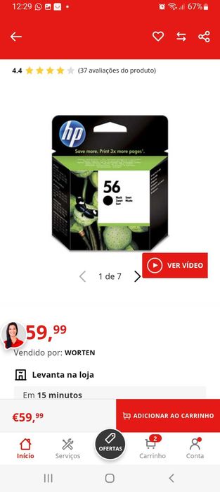 Tinteiros HP - NOVOS