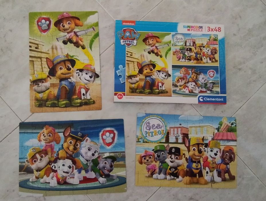 2 Puzzles (Patrulha Pata e Playmobil)