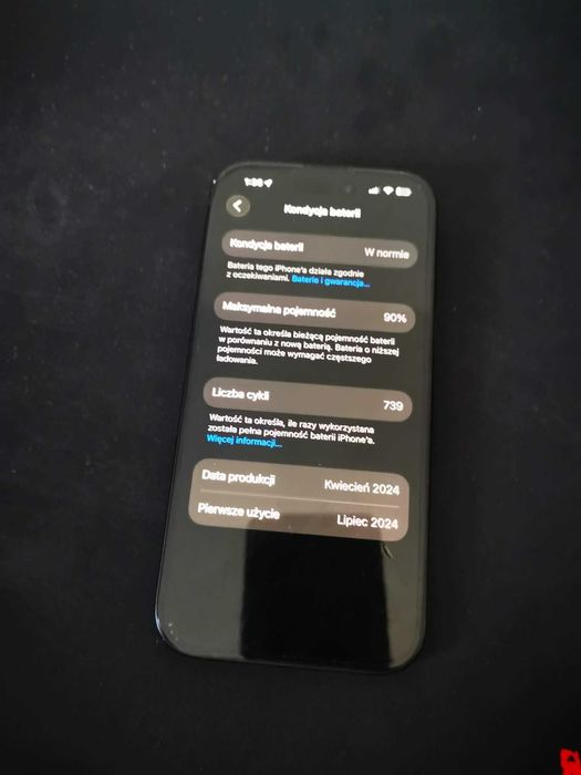 Iphone 15 128GB czarny