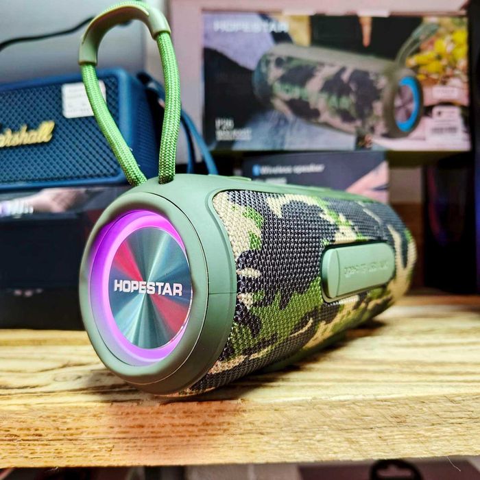 Портативна Bluetooth колонка Hopestar P26 з RGB підсвічуванням