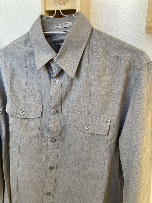 Camisa Cinzenta Business Casual