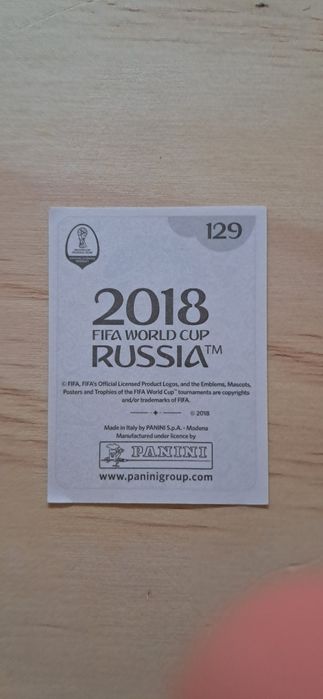 Cromo futebol de Gelson Martins(Mundial 2018)da Panini