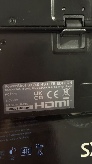 Camera Canon SX740 HS Lite Edition