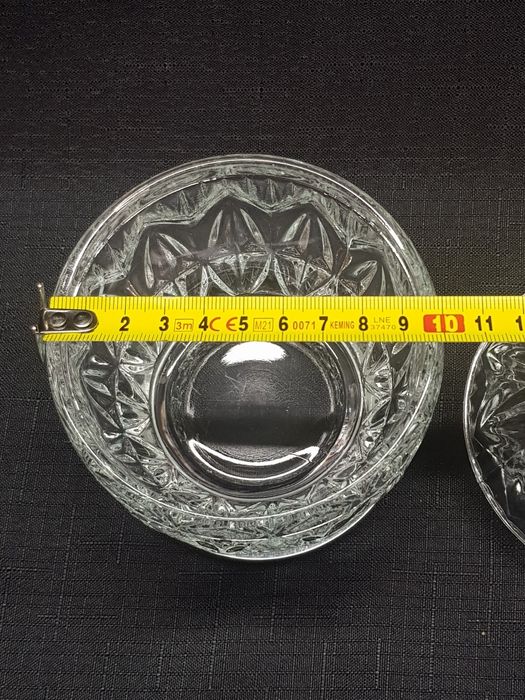 Bomboniera cukiernica kryształowa szkło kryształowe Vintage PR