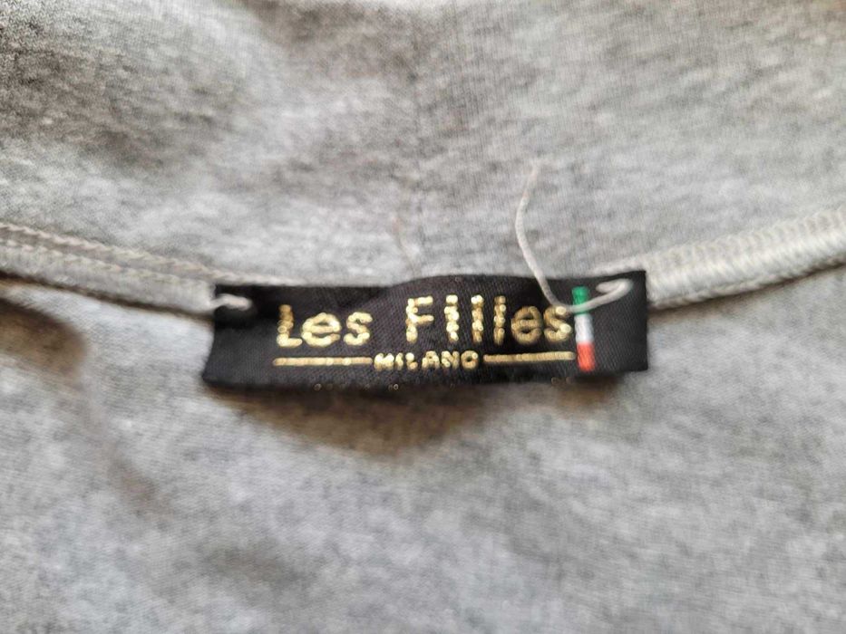 Bluzka włoska szara 36 38 bawełna