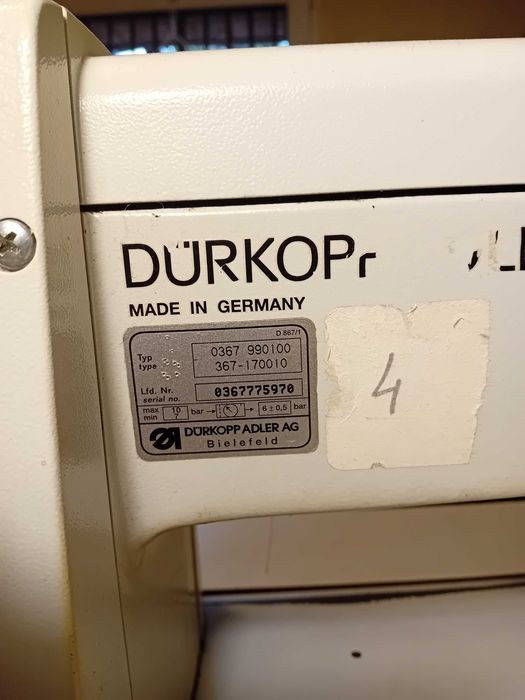 Maszyna tapicerska potrójny transport- Durkopp 367