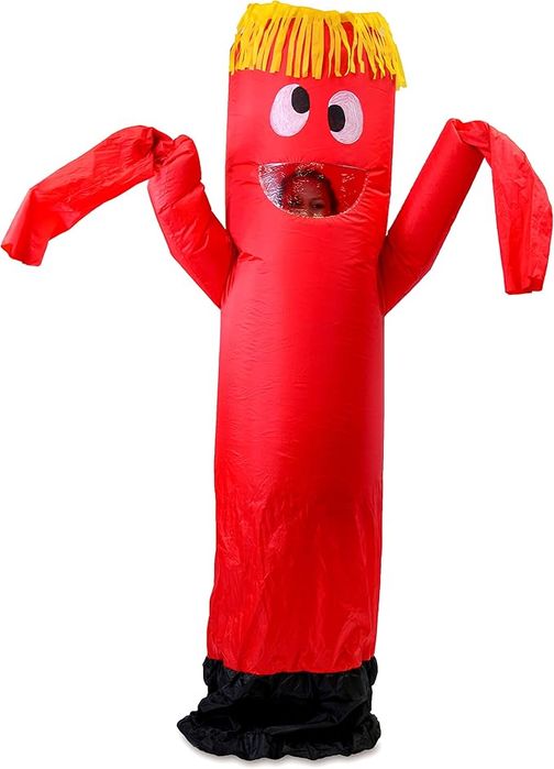 Nadmuchiwany Kostium Czerwony Tancerz Tube Na Halloween