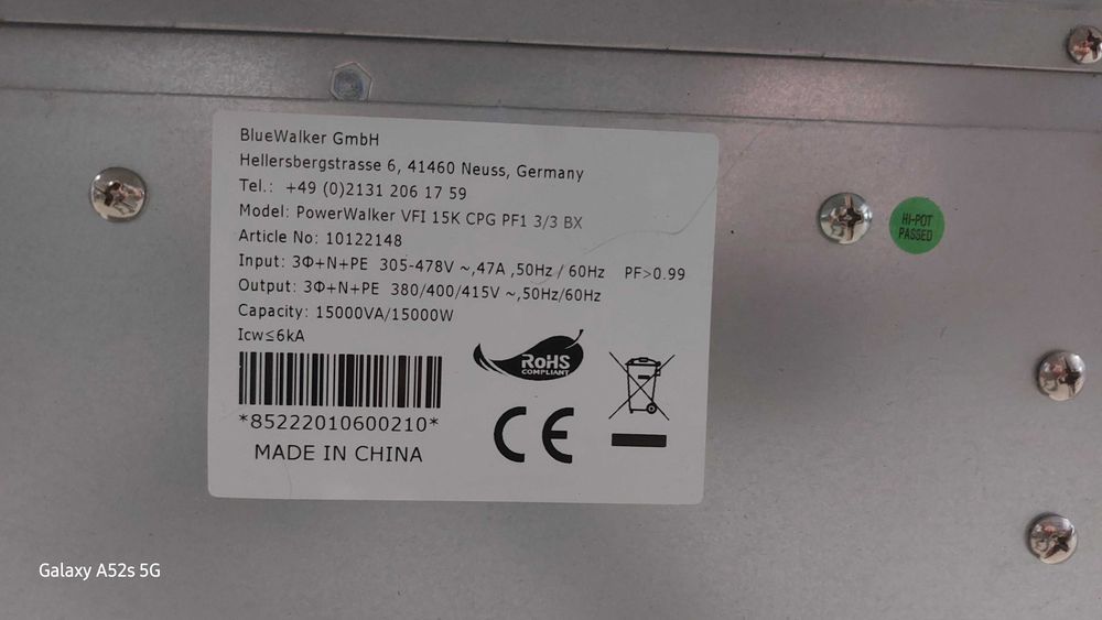 UPS Power Walker VFI 15k