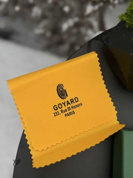 Кошелек Goyard мужской кожаный черный Гоярд гаманець чоловічий білий