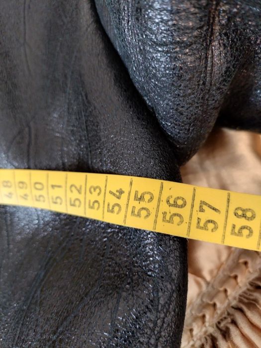 Дублянка кожана на натуральному хутрі.