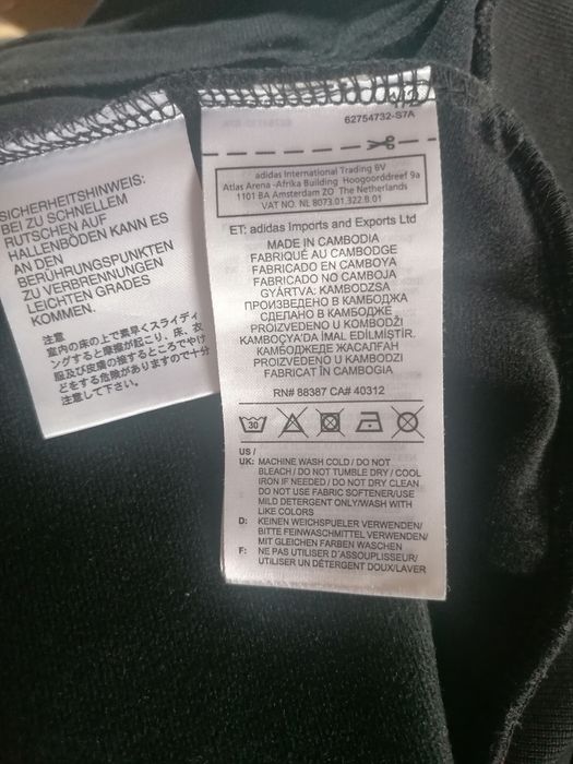 Bluza adidas czarna rozpinana XS