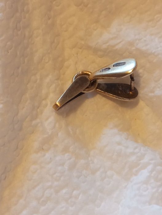 Кулон подвеска 875 пробы в позолоте СССР