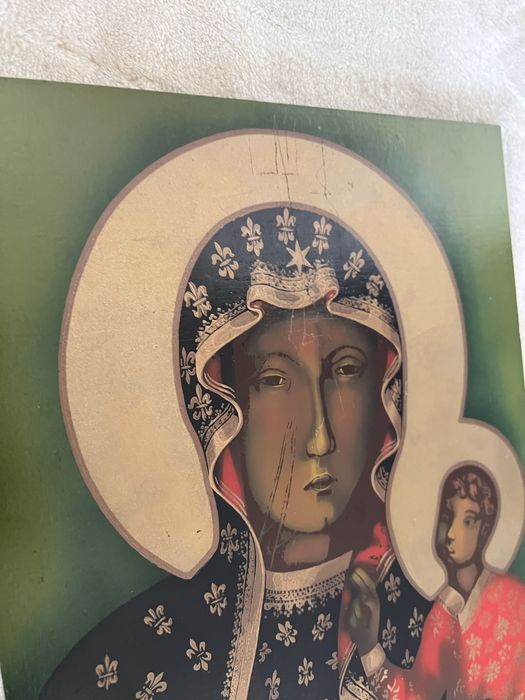 Obraz religijny na desce - Matka Boska Częstochowska