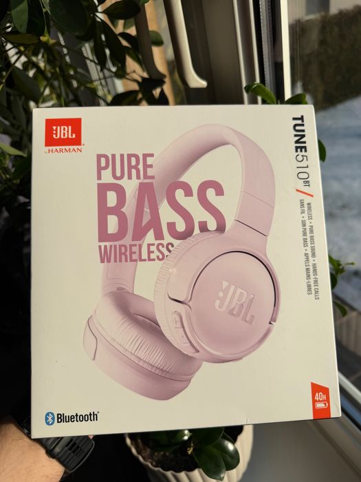 Słuchawki bezprzewodowe nauszne JBL Tune 510BT różowe