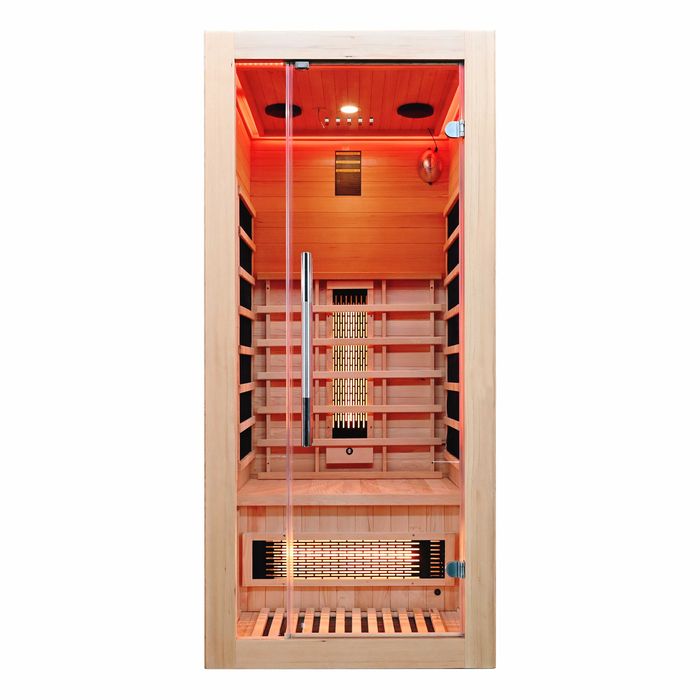 Sauna domowa sucha Infrared +panele solne GN-EA1R 90x90x200cm