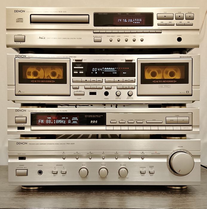 DENON PMA-480R, DCD-615,TU-580RD Stereo Hi-Fi