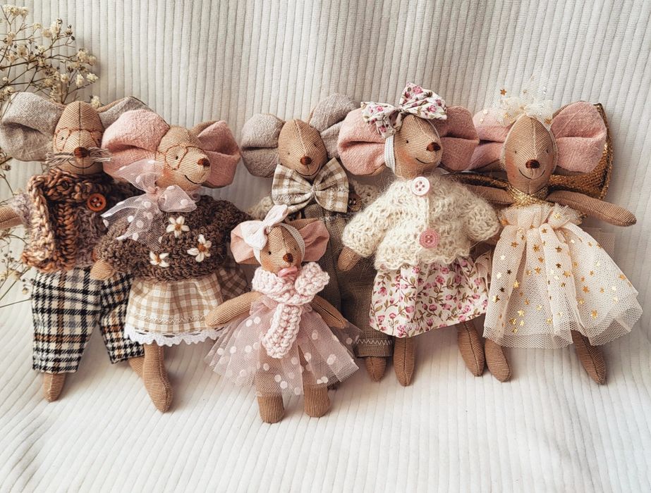 Myszki handmade w stylu Maileg