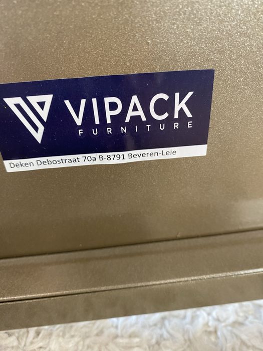 Złote łóżko dziecięce retro Vipack 90x200