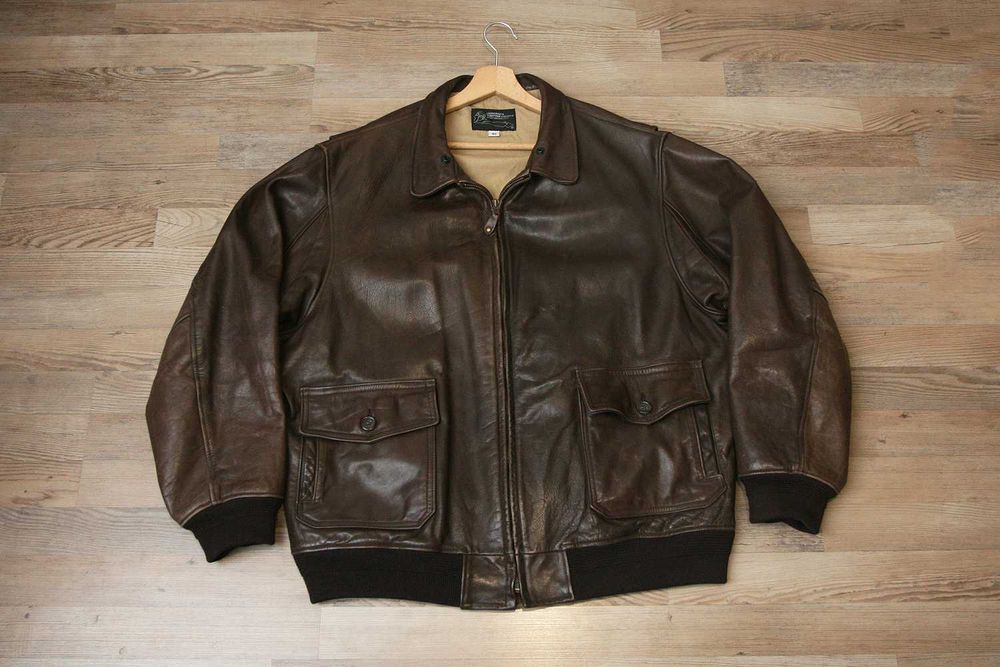 Leonards Boutique Cockpit USA Flight G-1  Kurtka Pilotka Skóra  L XL