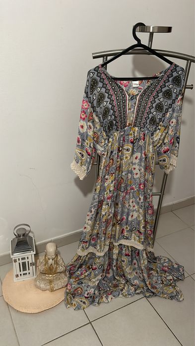 Vestido comprido florido