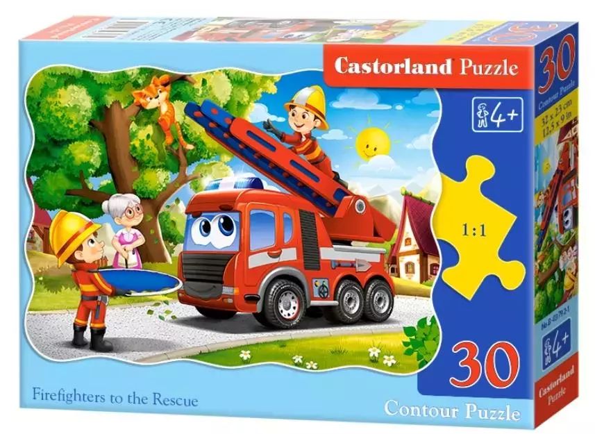 Puzzle 30 elementów. Firefighters to the Rescue. Castorland