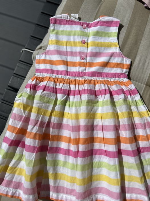 Kolorowa Wakacyjna sukienka w paski sukienka na Roczek