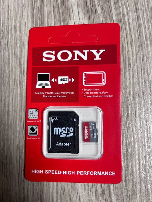 Флешка 1TB Карта пам’яті Sony microSD 1TB A1 + SD адаптер